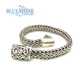 Handwoven Silver Bracelet- 7.5 Inches